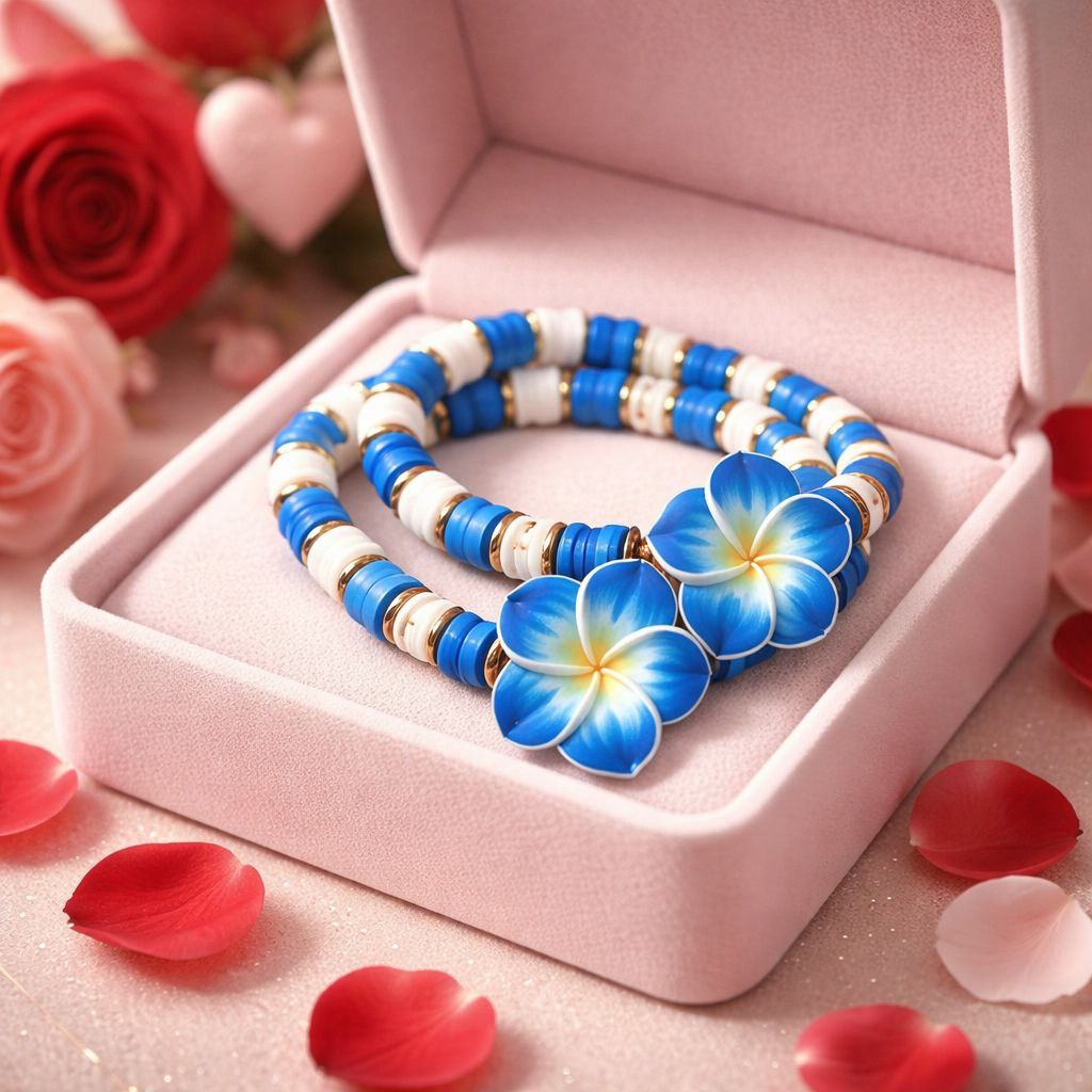 Polymer Clay Flower Bracelet