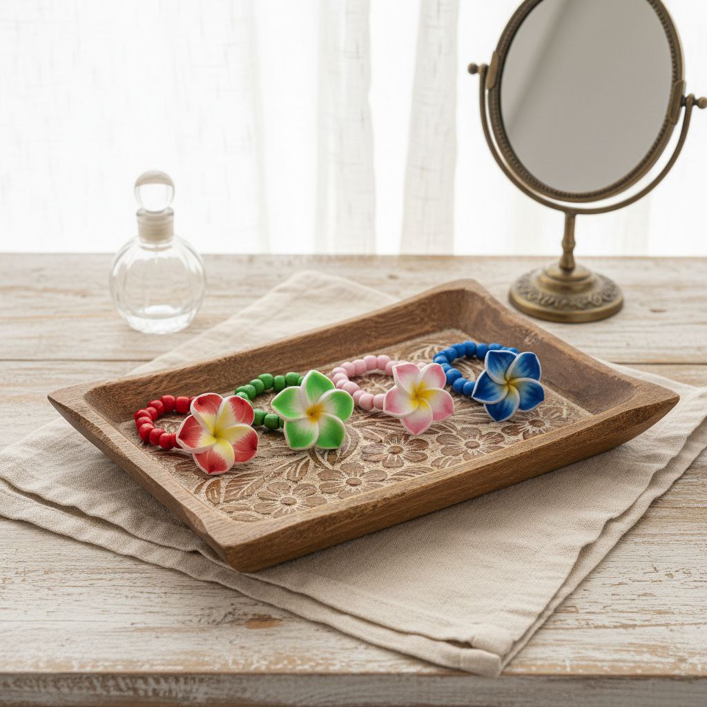 Polymer Clay Flower Rings