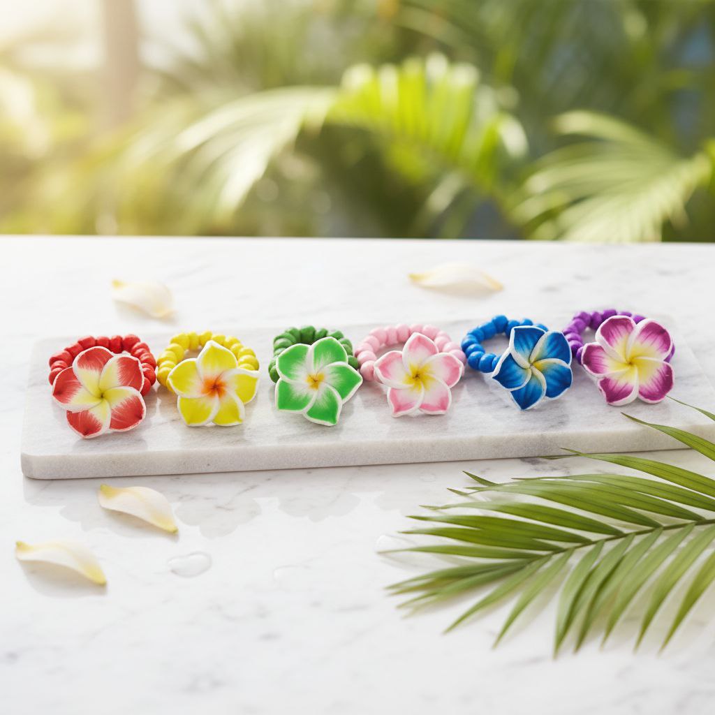 Polymer Clay Flower Rings
